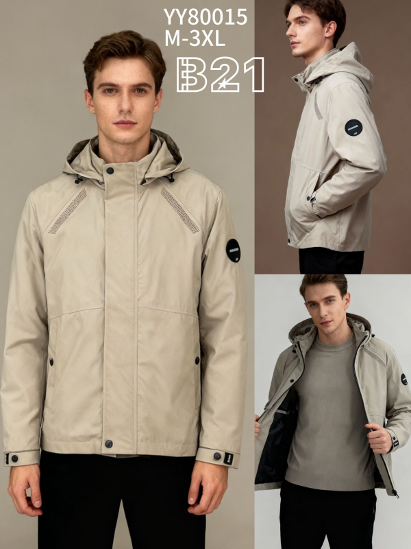 Kurtka męska cienka Roz M-3XL, 1 Kolor Paczka 5 szt 1